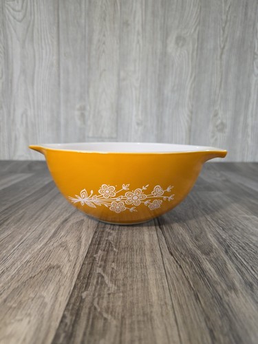 VTG 2X Pyrex Butterfly Gold Cinderella 1.5 QT Mixing Bowl Ovenware #442 & 441 - Picture 2 of 17