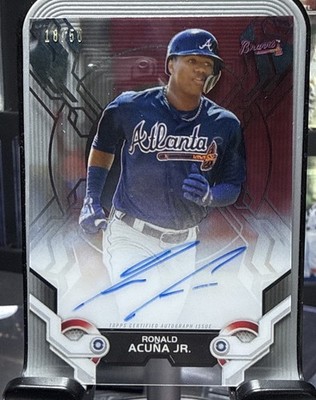 2019 Topps High Tek - High Tek Autographs Ronald Acuña Jr. #HTA-RA Black /50...