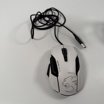 Roccat Gaming Mouse Kone AIMO ROC-11-815-WE-AS Wired White Used Tested