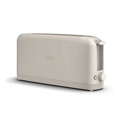 Best Seller Bella Slim Toaster 2-Slice Long Slot 6-Shade Oatmilk Ready To Ship 