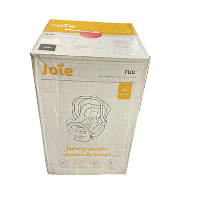 Joie Rue Infant Car Seat with Base - Thunder: Extendable Canopy 4-30 lbs #N8886