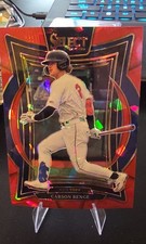 2025 Panini Select - Concourse Carson Benge #93 Red Ice Prizm /299 (RC)