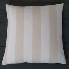 Ikea  Kissenhülle Sofia gestreift Streifen beige weiss ca 50x50 cm 
