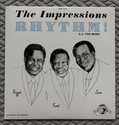 The Impressions: Rhythm! b/w Star Bright, 7  45 RPM, Daptone, NM