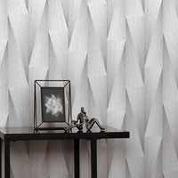 Guido Maria Kretschmer Vliestapete Abstrakt 3D-Optik Silber Metallic (4,41€/1Qm)