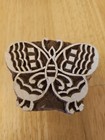 Wooden Carved Butterfly Block Stamp — photo 1