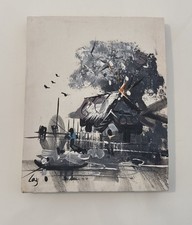 Original Oil Paintings of Chinese Junk Boats Signed