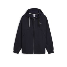 PUMA Made With Quality Full Zip Jacket Mens Blue Casual Athletic Outerwear 62401