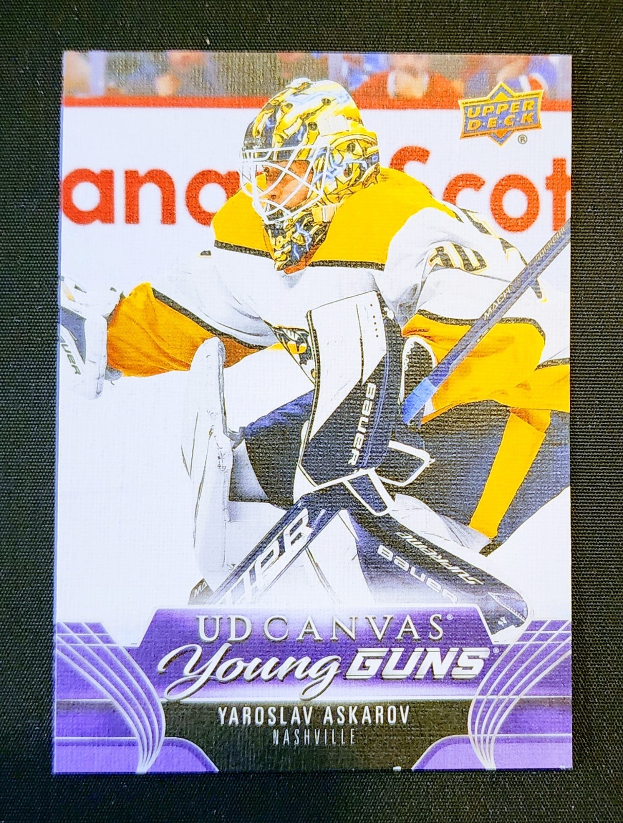 Yaroslav Askarov 2023-24 Upper Deck UD Canvas Young Guns Rookie C111 RC Sharks 