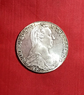 Austria Maria Theresa Silver Thaler Coin Dated 1780. Lightly Toned Example