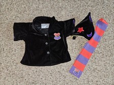 Build A Bear Wizard Academy Black Velvet Robe Hat Scarf Harry Potter BABW