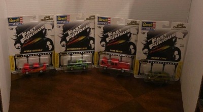 Fast and the Furious Revell Die-cast Set Ford Truck Mits Eclipse Integra Civic 