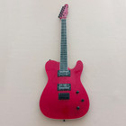 6 String Tele Electric Guitar Mahogany Body Rosewood Fretboard BK Part in Red — photo 1
