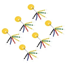 450Pcs 2.8mm Fishing Rubber Bobber Beads Stoppers Stops 30 in 1 Multicolor