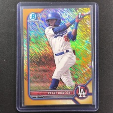 2022 Bowman Chrome Rayne Doncon 1st Bowman Prospect Gold Shimmer 24/50