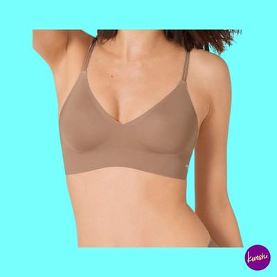 SLOGGI Women's Body Adapt Bralette Bustier, Longline, Nostalgic Brown, UK XS+