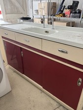 English Rose Kitchen Sink Unit, Cupboard Set, And Two Door Wall Set