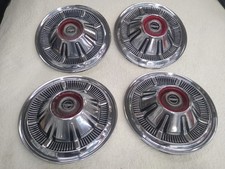 Ford 1966-77 Bronco F 150 Truck Galaxie 15 Hubcaps Set Pre-owned Wheel Covers
