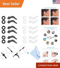 12 Pairs Eyeglasses Ear Grips, Anti Slip Eyeglass Retainer, Silicone Ear Hoo...