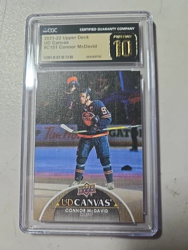 2021 upper deck canvas Connor McDavid cgc 10 pristine 