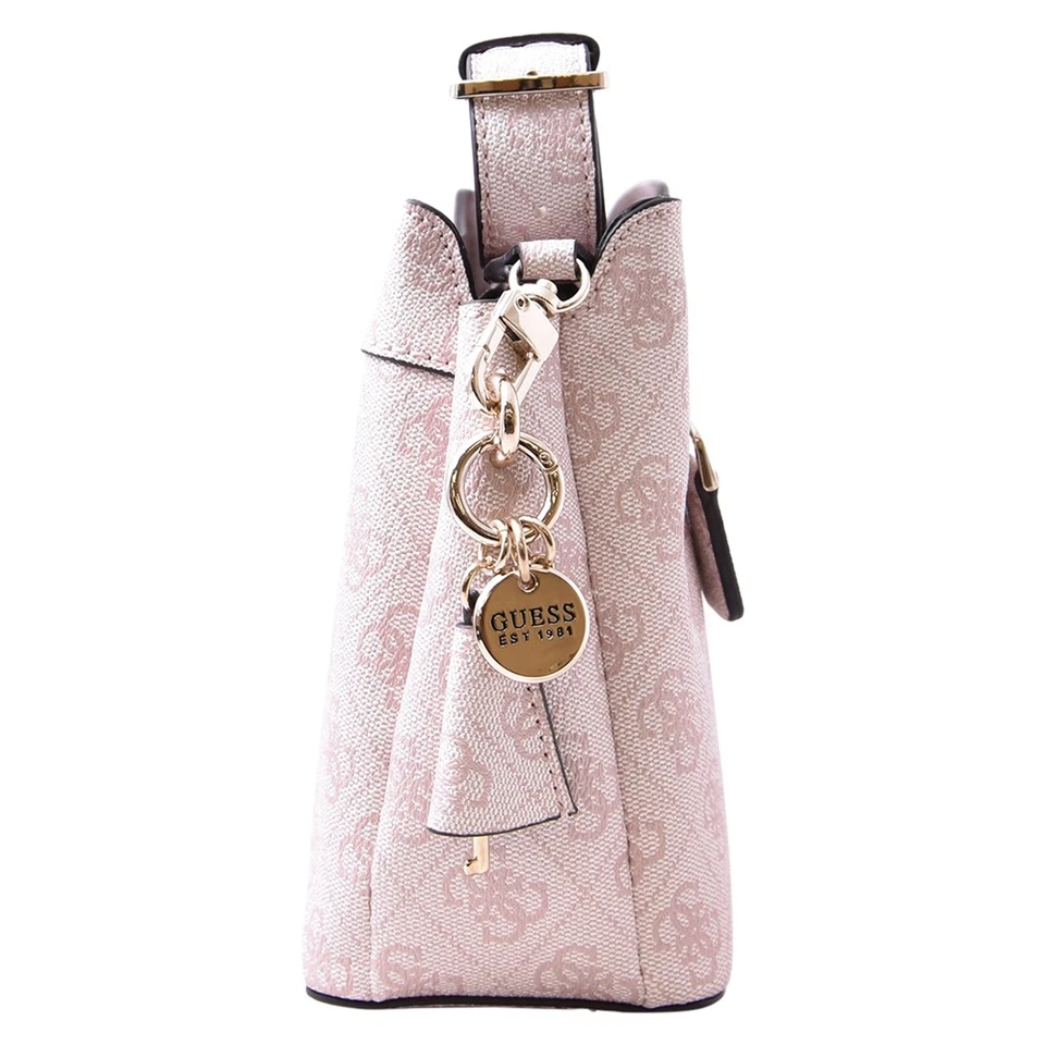 Bolso de mano Guess Emera Logo para mujer bandolera novia cremallera rubor logotipo firma Foto 2 de 4