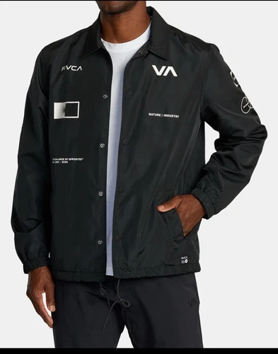 COACH RVCA Uomo RADIATE GIACCA A VENTO ALLENATORE GIACCA