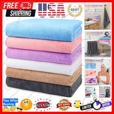 Quick Dry Bath Towels 6 Pack - 48'' x 24'' Microfiber for Spa  Yoga