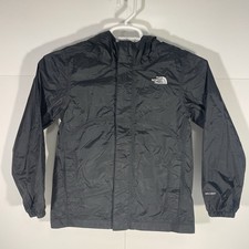The North Face Boys Size Medium 10/12 DryVent Hooded Jacket Black Waterproof