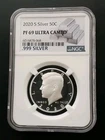 2020 S Silver Proof 50c Kennedy Half Dollar NGC PF 69 ULTRA CAMEO 7167