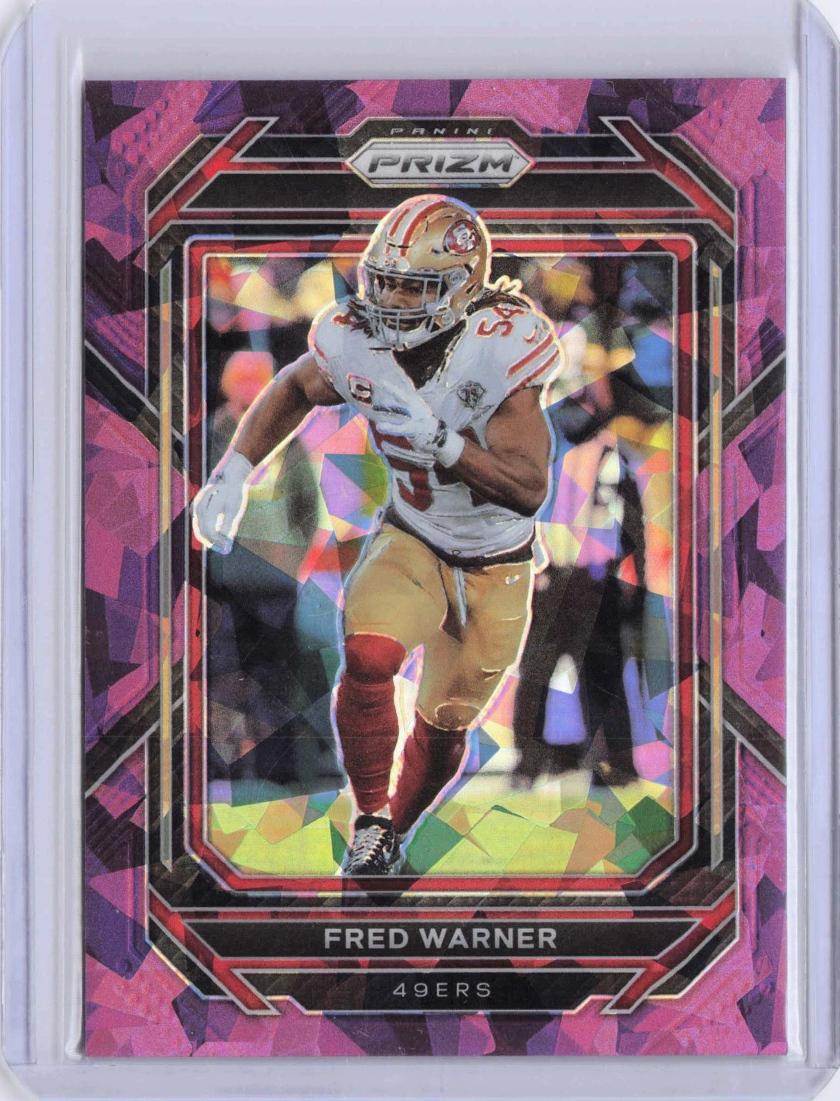 2022 Panini Prizm Fred Warner Purple Ice /225 49ers 456