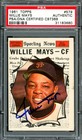 Willie Mays Signed 1961 Topps Card #579 San Francisco Giants PSA/DNA #31183660