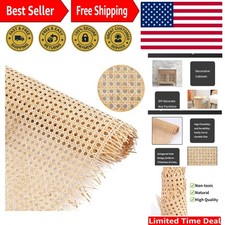 Flexible 14" Rattan Cane Webbing 3.3ft Roll for Elegant Furniture Restoration