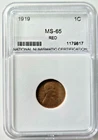 1919-P Lincoln Wheat Cent NNC