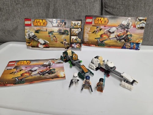 LEGO Star Wars: Ezra's Speeder Bike 75090 100% Complete W/ Manual, Sabine Wren