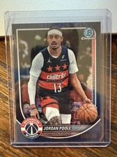 2025-26 Topps Bowman Chrome Jordan Poole Navy Mojo Refractor SP /175