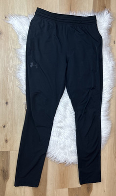 Under Armour UA Mens Lightweight Performance Fitted Pants Black Stretch Medium