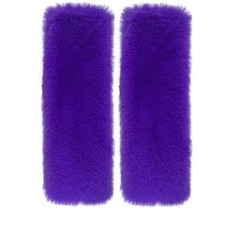2-Pack Soft Plush Seatbelt Covers for Kids - Comfortable Seat Belt Purple