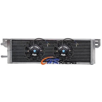 28''x7''x3'' Aluminum Air to Water Intercooler Heat Exchanger Universal with Fans