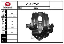 Bremssattel Hinten Rechts Girling-Lucas-Trw-System für Audi A4 B6 8E2 00-13