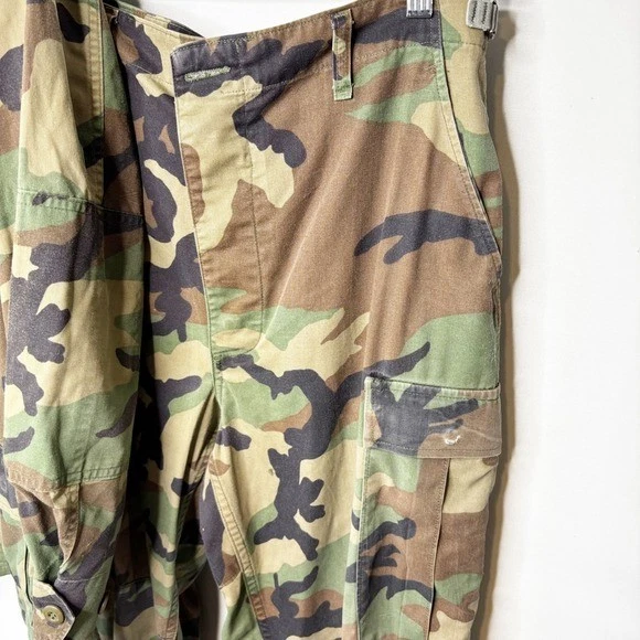 US Army Woodland Camo Military Uniform Set Jacket Pants Medium XLong - Image 4 of 4
