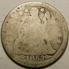 1853 Seated Liberty Dime 90% Silver  "Actual Coin Pictured- Not Cleaned"