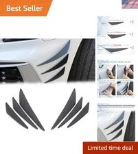 Universal Front Bumper Lip Splitter Canards Kit - Stylish Carbon Fiber Finish