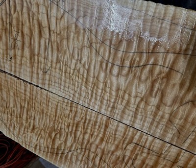 Quilted Maple Explorer Exotic guitar wood bass figured wood 4 luthier Strat