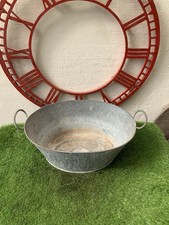 Vintage Tin Bath/Flower Planter GT293