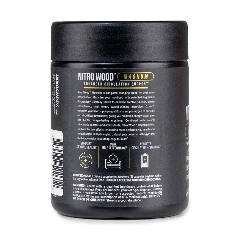 Nitro Wood MAGNUM InnoSupps #Enhance Male Sexual Stamina Performance - 60 CAP
