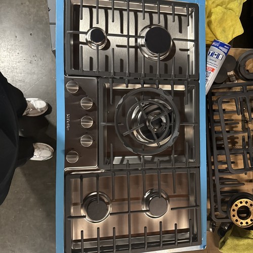 Miele KM2355G 36" Erdgaskochfeld mit 5 versiegelten Brennern, Edelstahl - Bild 1 von 18