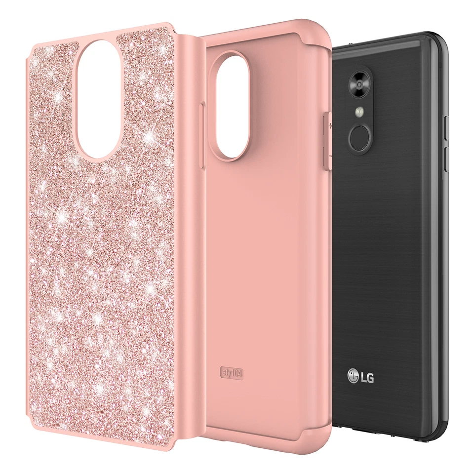 For LG Stylo 4/LG Stylo 4 Plus Shinning Glitter Sparkle Shockproof Case - Image 2 of 4
