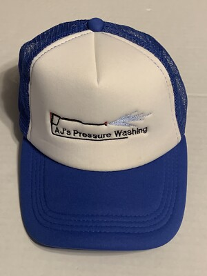 #ad Trucker Hat quot;AJ’s Pressure Washingquot; Funny Mesh Back Adjustable Snapback Cap $10.00