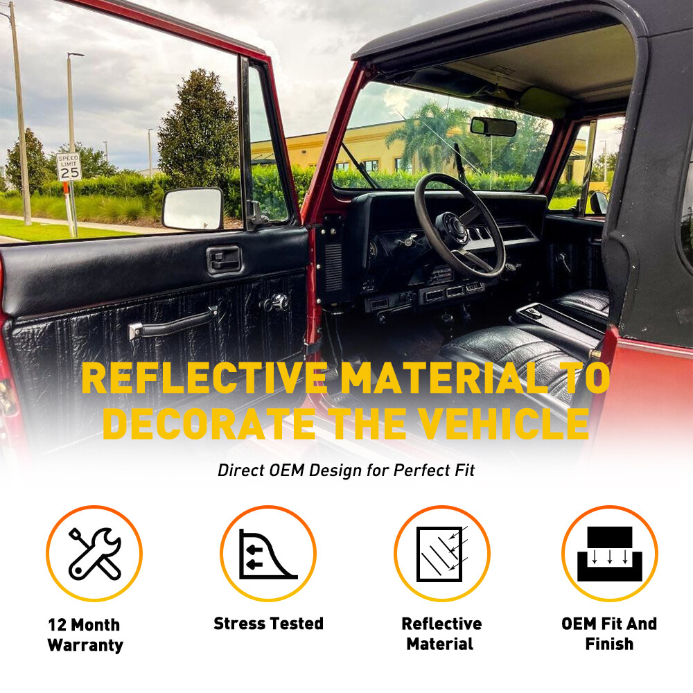 2Set Inside Door Handles Interior INNER LH & RH for 1987-2004 Jeep Wrangler YJ T thumbnail 9