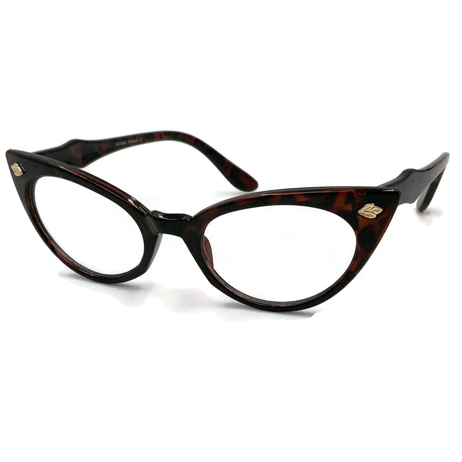 Clear Lens Cat Eye Vintage Style Ombre Glasses Eyeglasses 50s Retro Women  60s